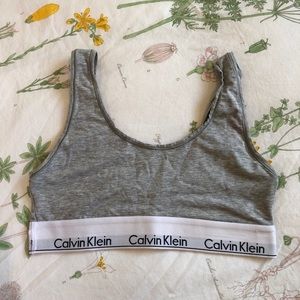 Calvin Klein Grey Bralette Small